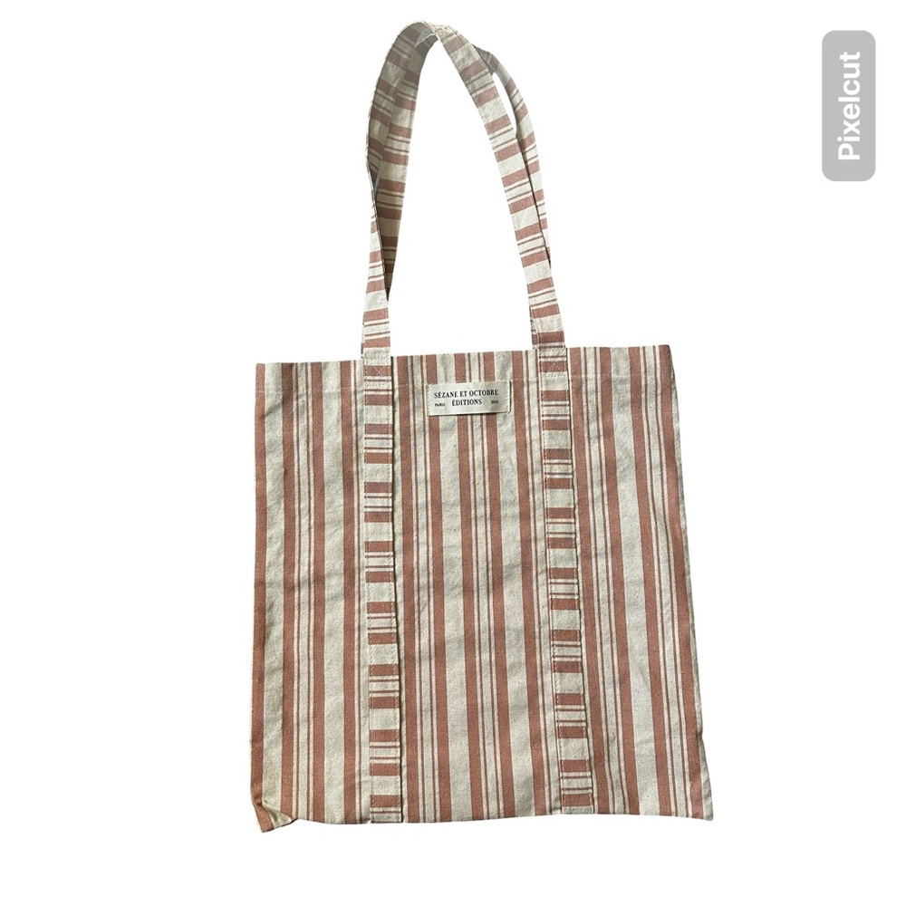 Sézane Cotton Canvas Tote Pink